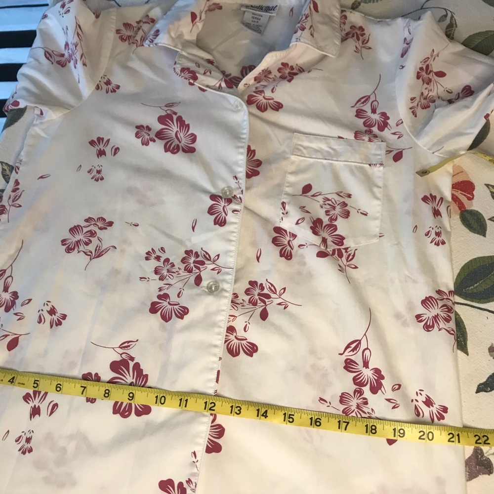Vintage button front nightshirt w pocket NATIONAL - Picture 12 of 16